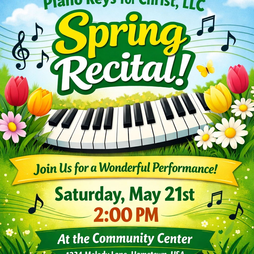 Spring Recital Mockup