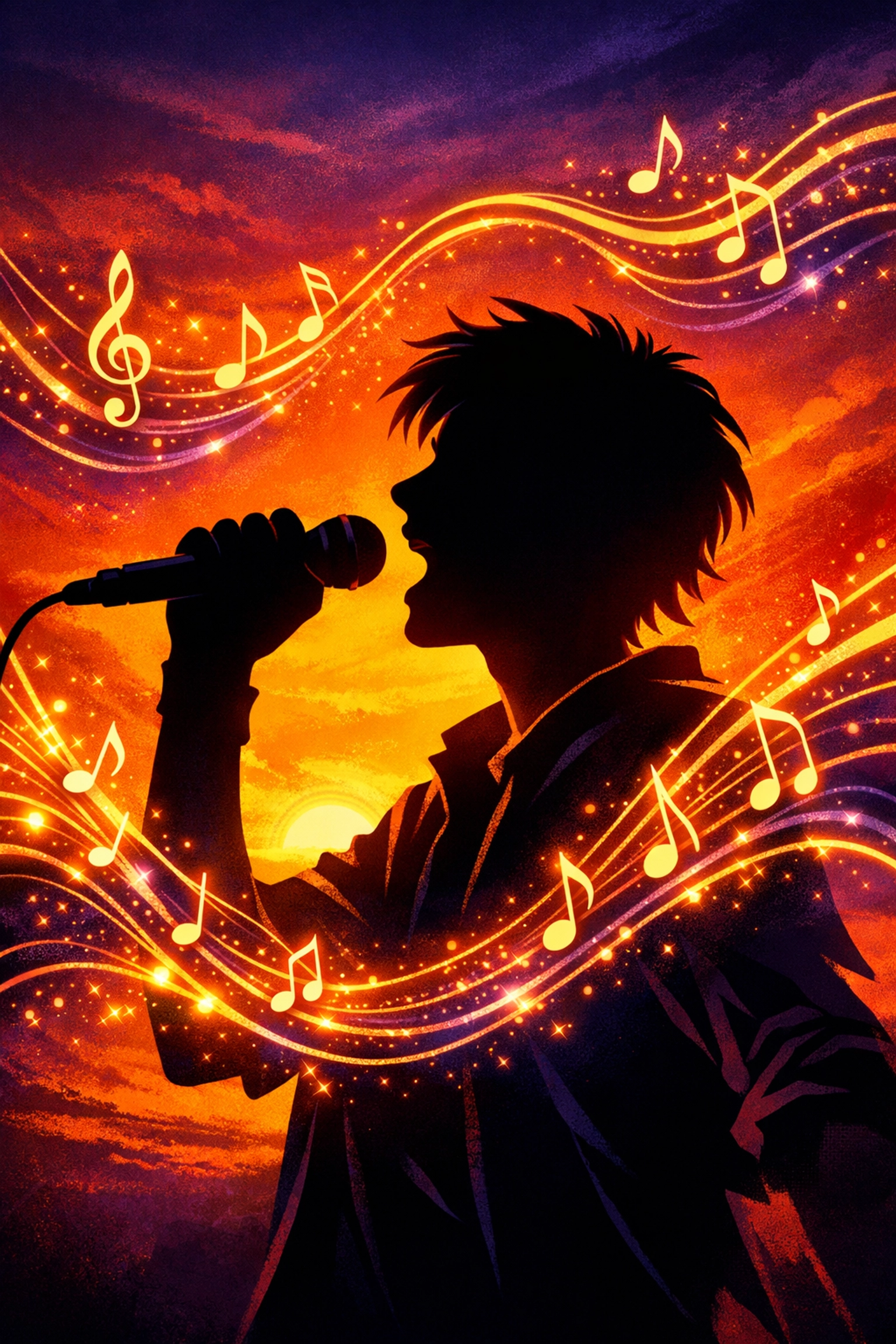 Teen vocalist demonstrating vocal dynamics for musical theatre singing Teen vocalist demonstrating vocal dynamics for musical theatre singing