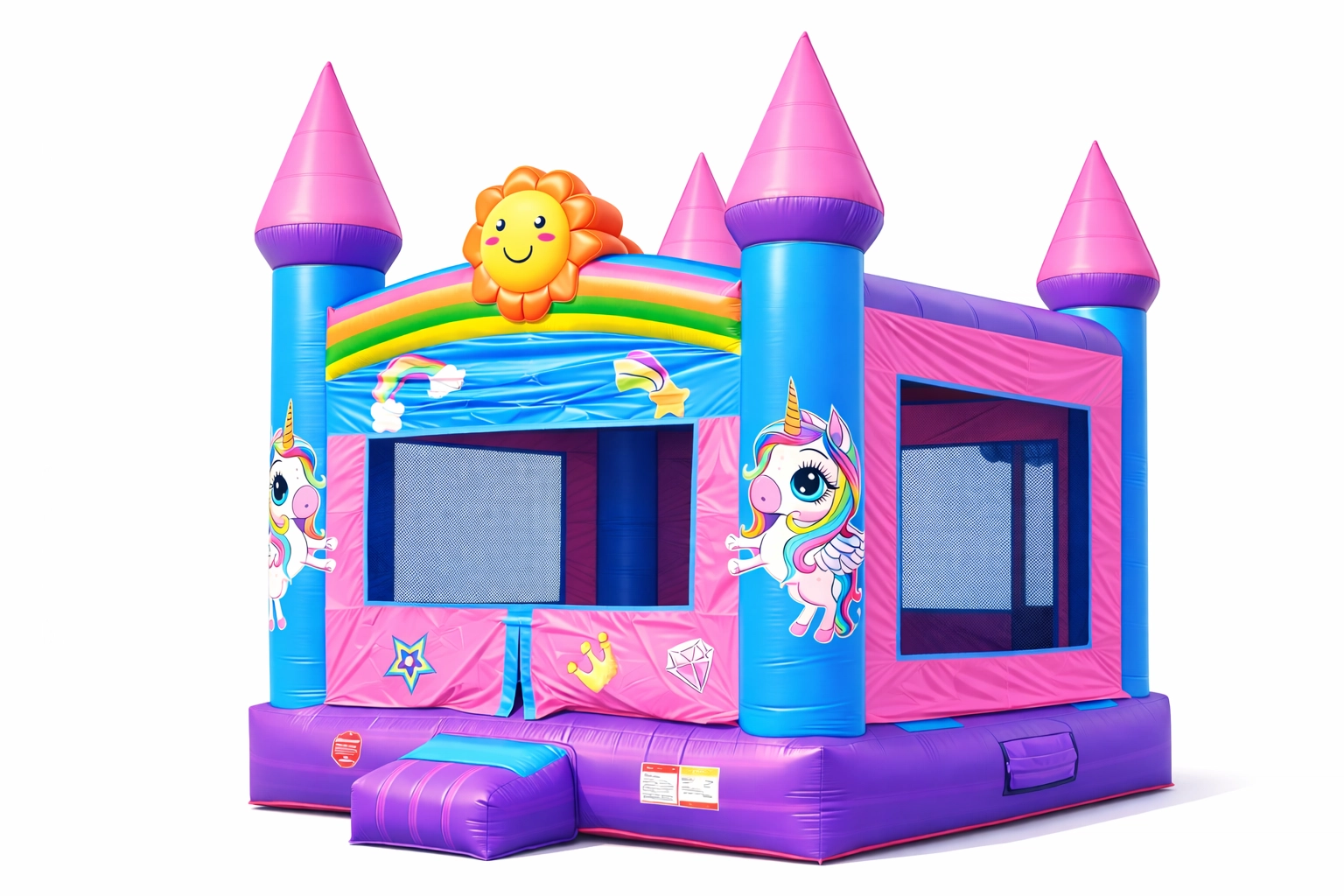 Unicorn-themed bounce house