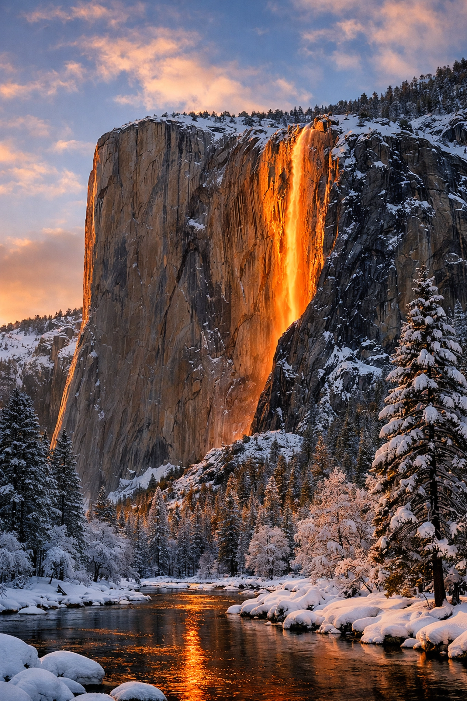 The glowing Firefall at Yosemite National Park, an essential photo spot for landscape enthusiasts in 2026.