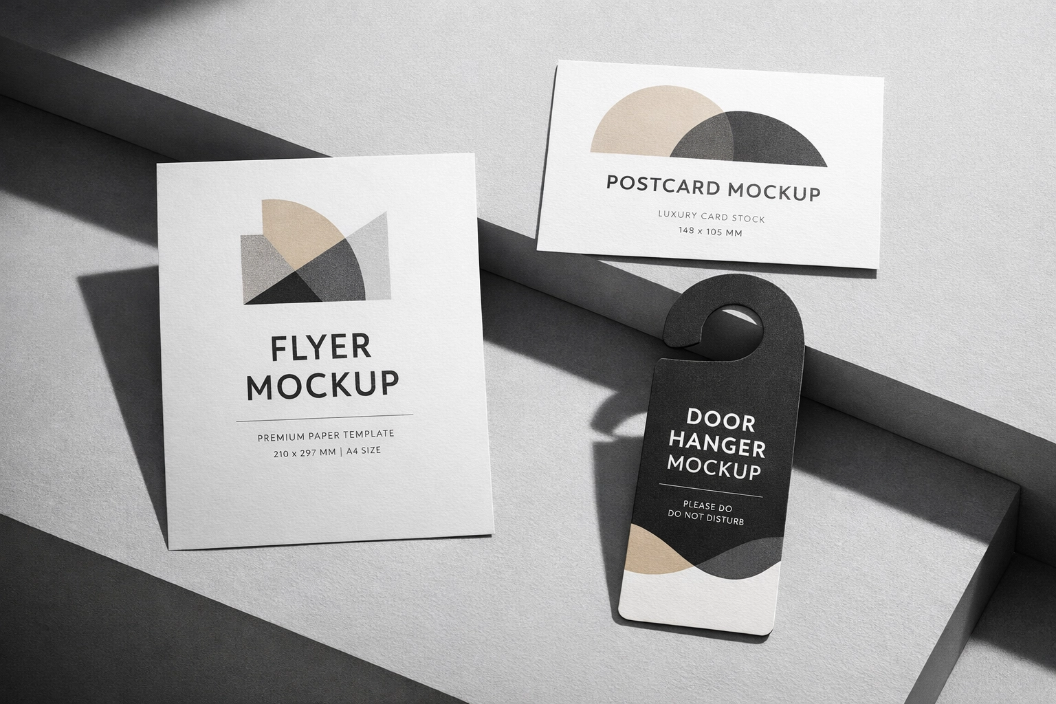 Custom printed marketing materials including flyers, postcards, and door hangers for business.