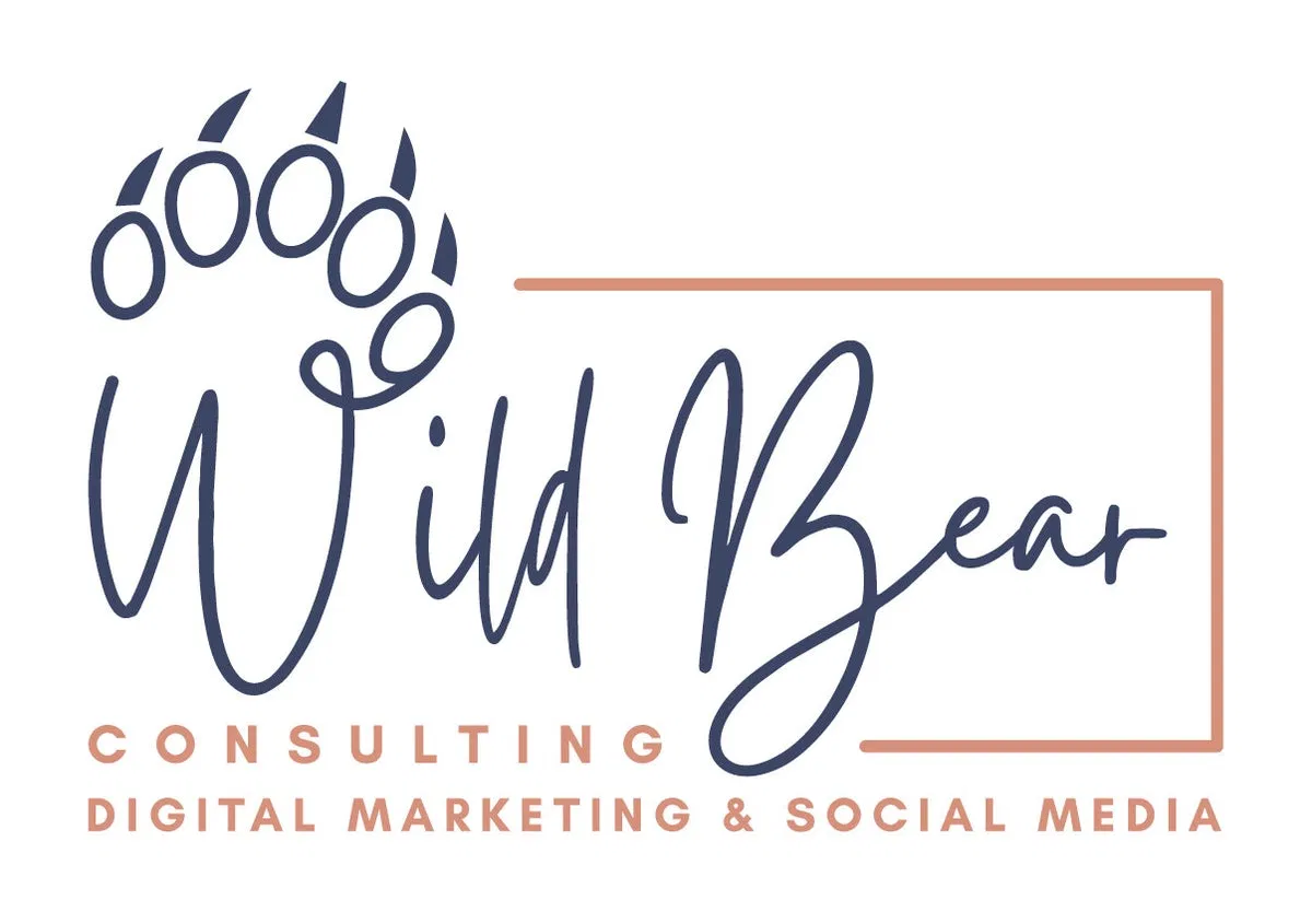 The Wild Bear Consulting logo, demonstrating a professional yet approachable navy and terracotta brand identity.