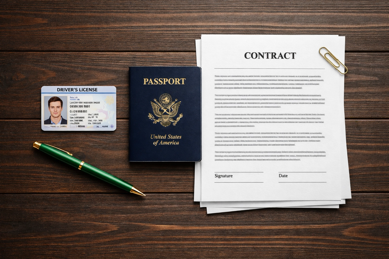 Required BOI reporting documents including driver's license and passport