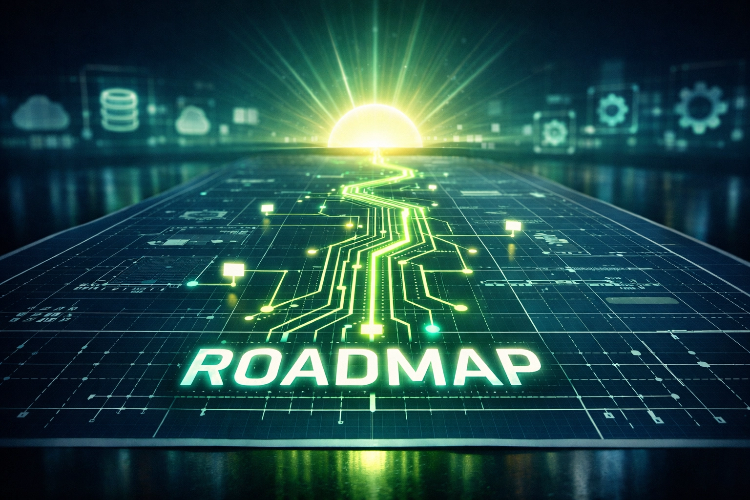 Strategische Roadmap einer KI-Potenzialanalyse für mittelständische Unternehmen.