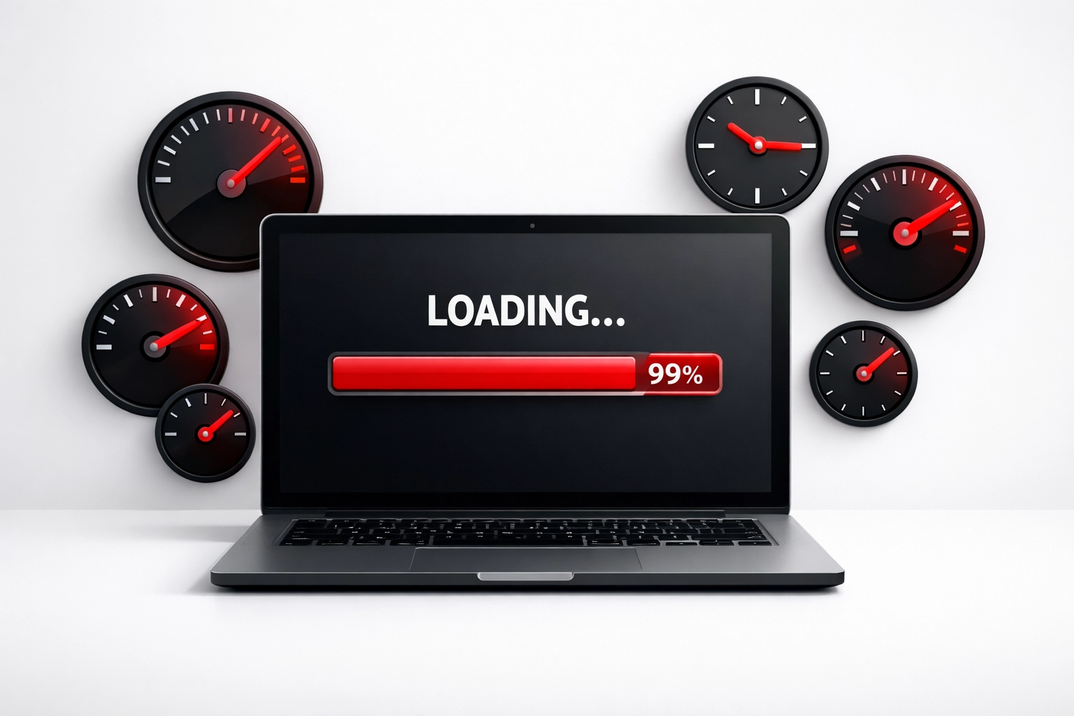 Slow loading website performance affecting Orlando business search rankings