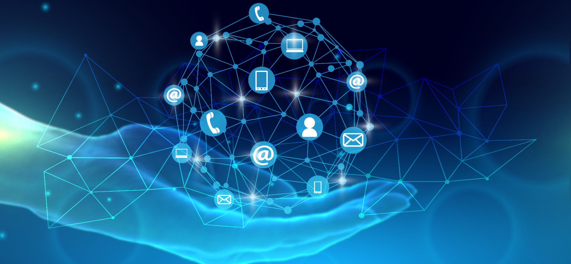 Digital Hand Supporting Network Sphere