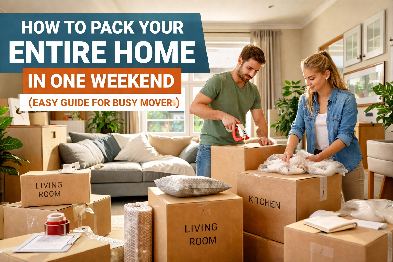 [HERO] How to Pack Your Entire Home in One Weekend (Easy Guide for Busy Movers)