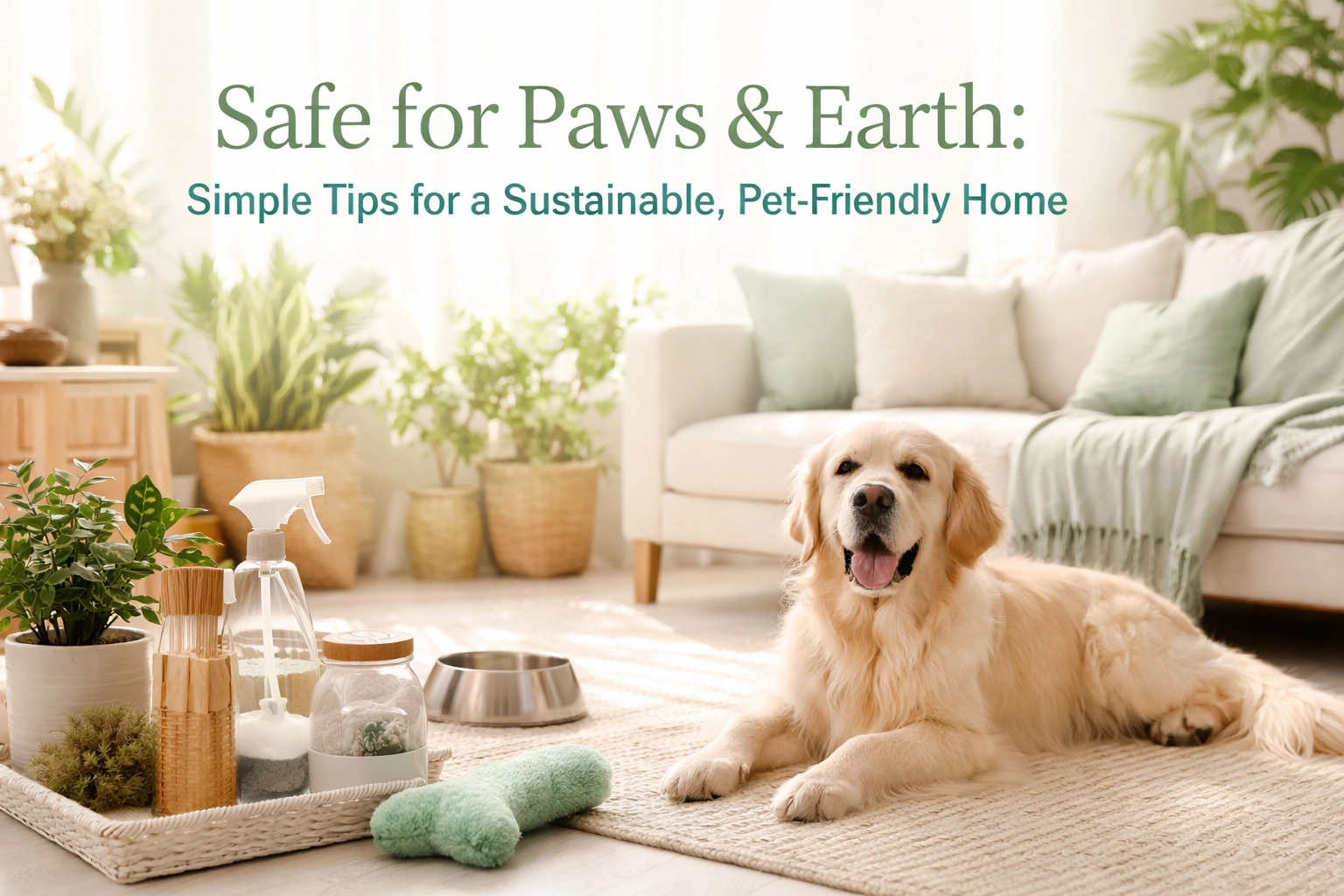 [HERO] Safe for Paws & Earth: Simple Tips for a Sustainable, Pet-Friendly Home