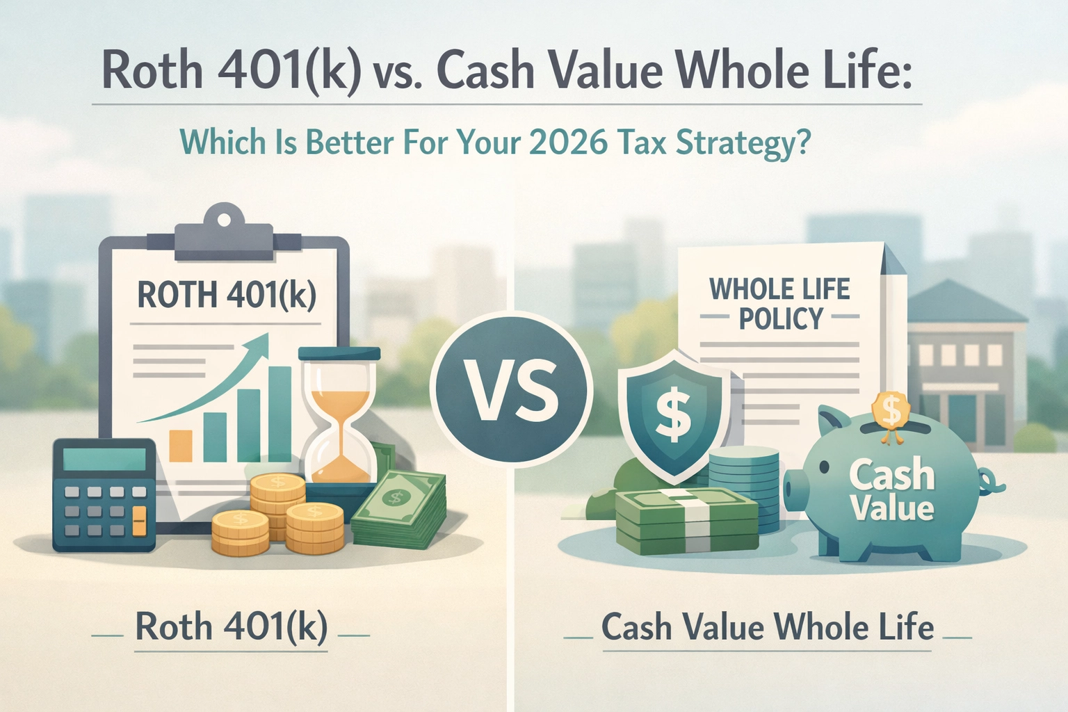 [HERO] Roth 401(k) vs. Cash Value Whole Life: Which Is Better For Your 2026 Tax Strategy?