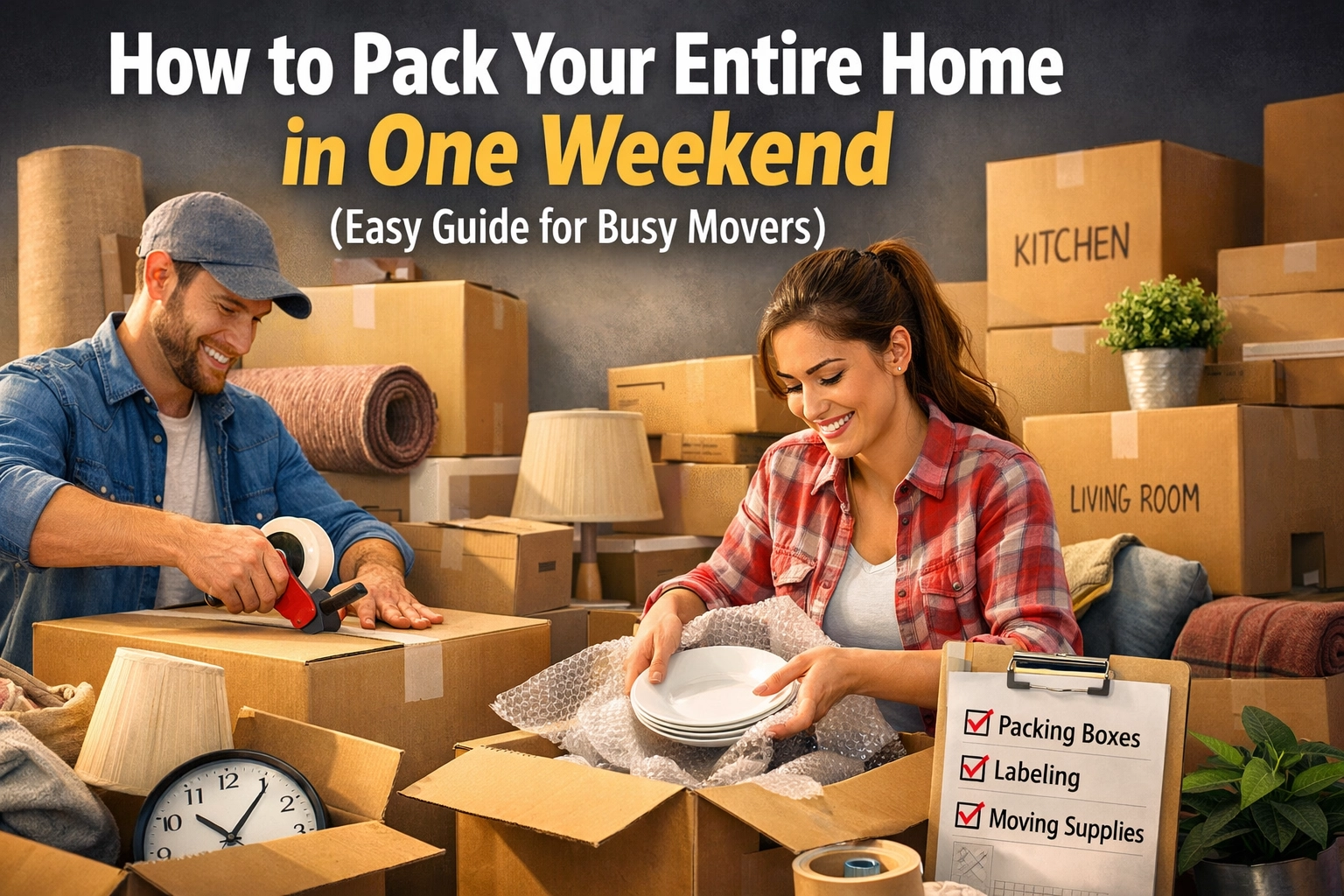 [HERO] How to Pack Your Entire Home in One Weekend (Easy Guide for Busy Movers)