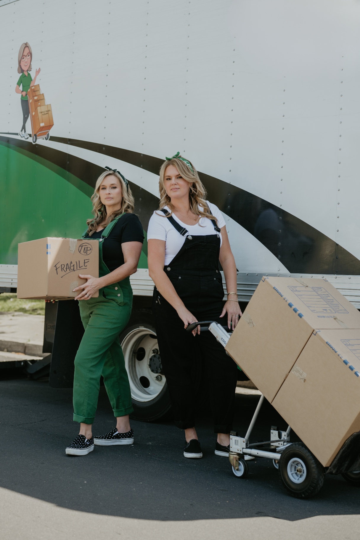 Betsy's Moving Team with Branded Truck