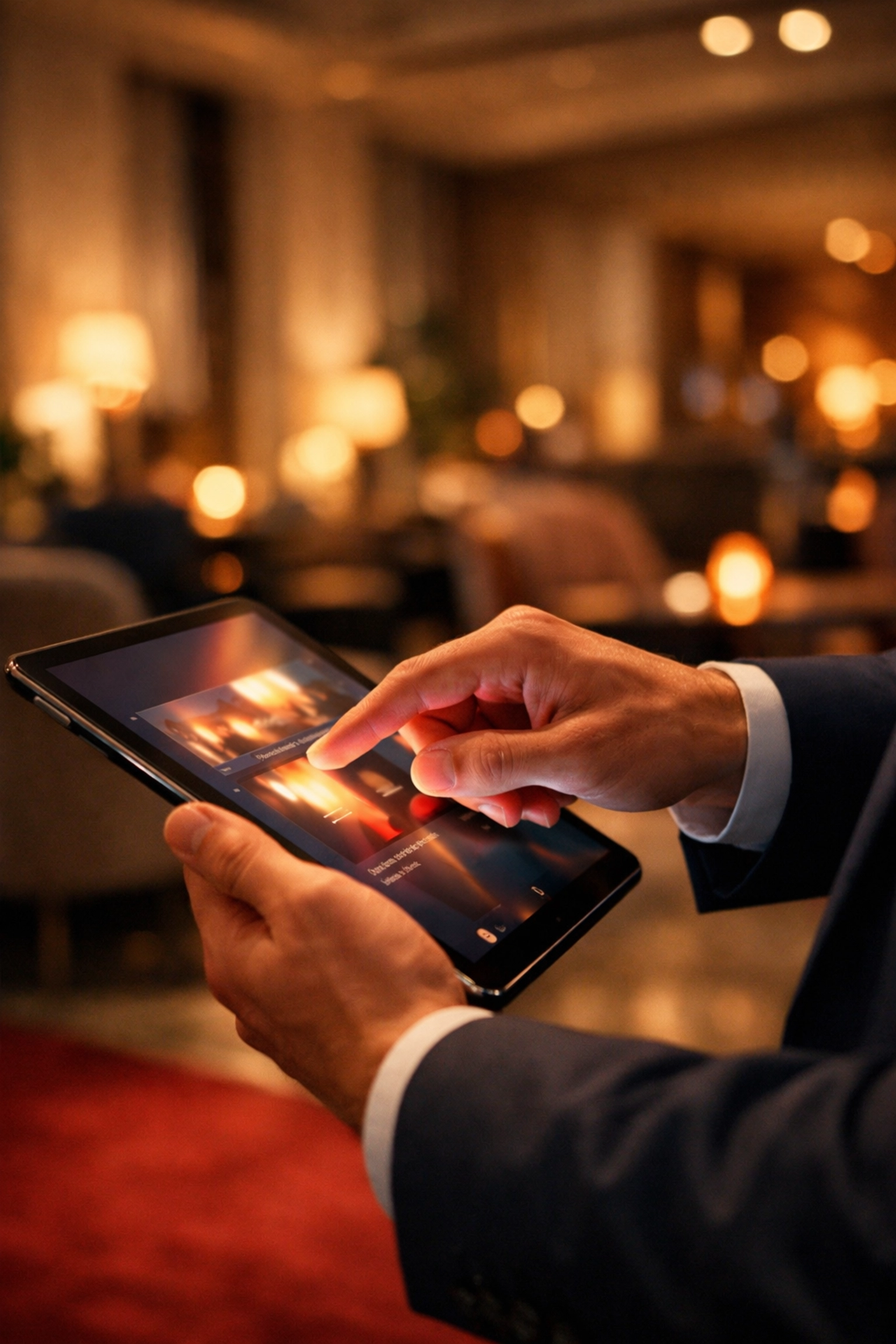 Digital tablet interface for managing client onboarding automation and automated follow up systems.