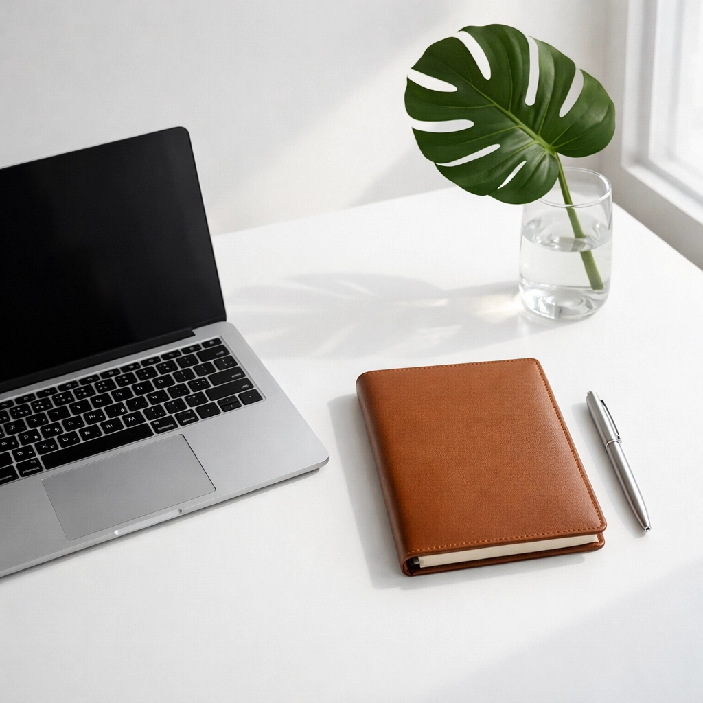 An organized workspace representing a structured chart of accounts for professional startup accounting.