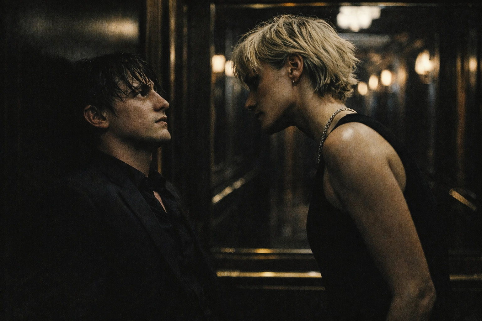 Intense psychological power exchange between two people showing verbal dominance