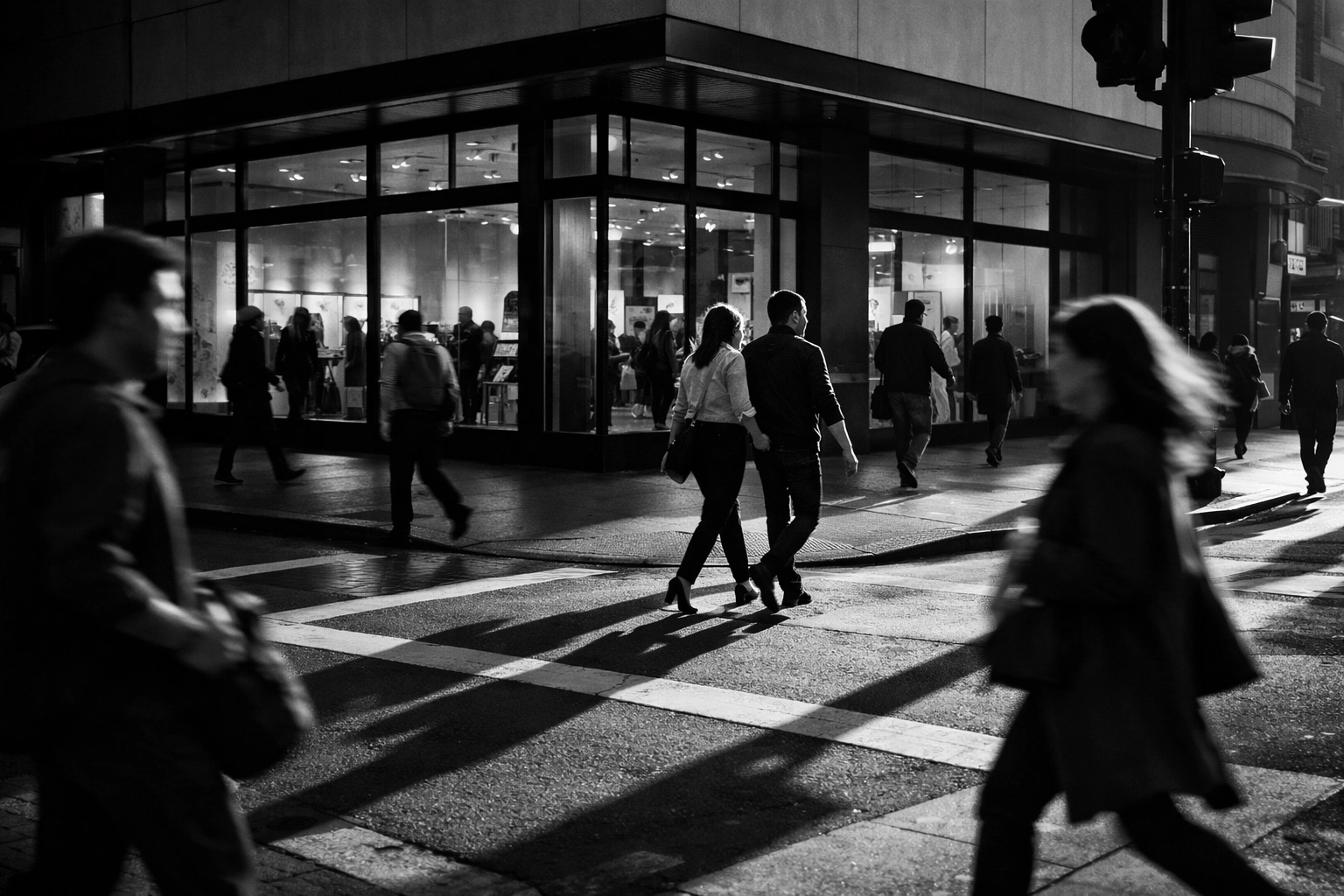 Busy storefront location with foot traffic for evaluating site selection in local business expansion