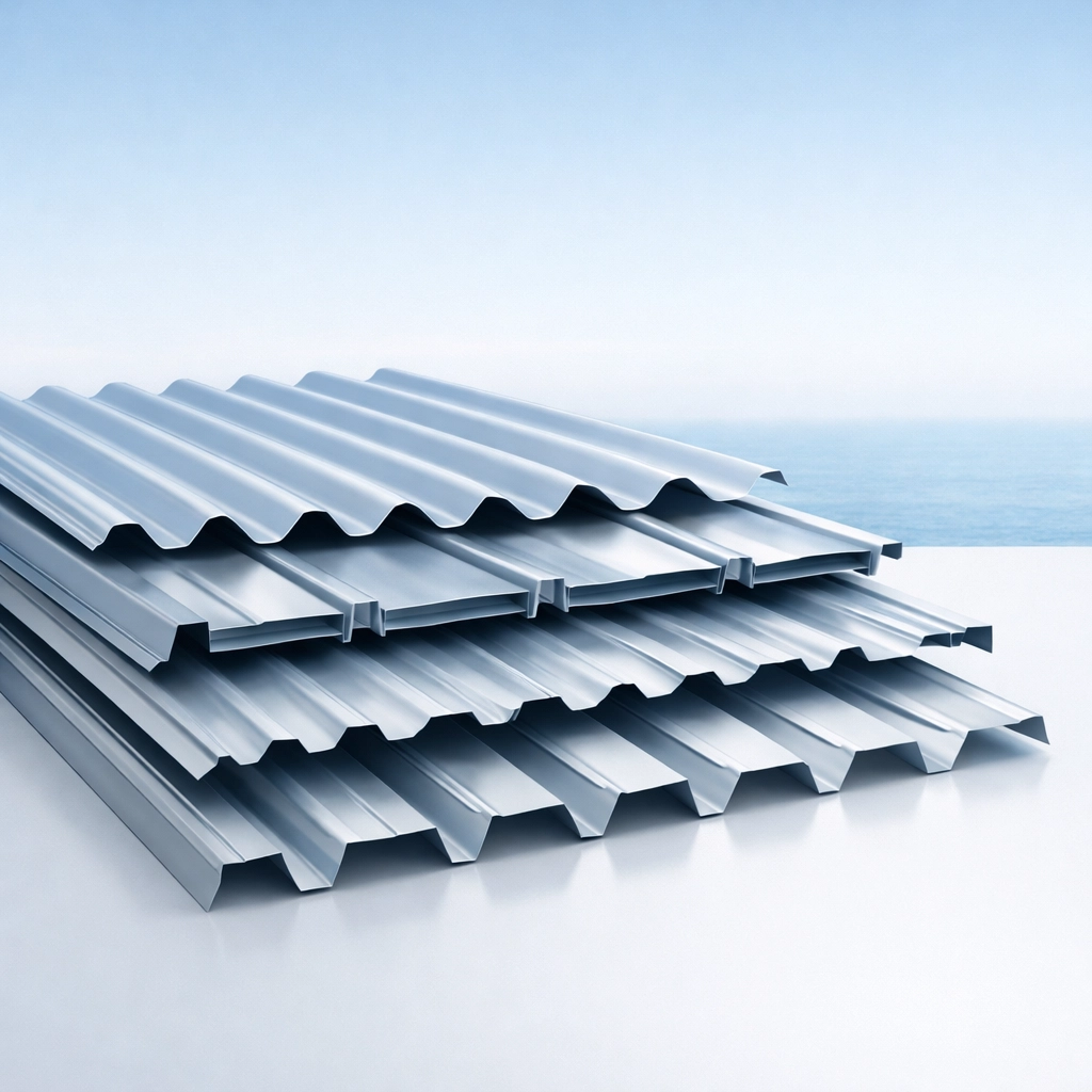 Premium marine-grade metal roofing profiles for Northern Beaches homes showing high-quality protective coatings.