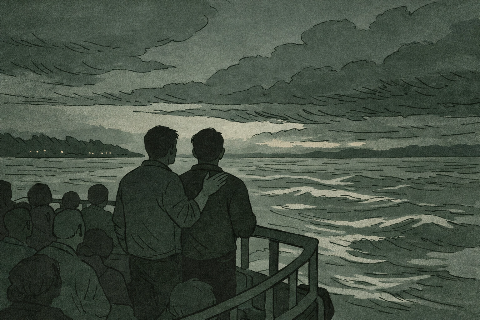 LGBTQ+ refugees on Congo River ferry escaping persecution and seeking asylum in Paris