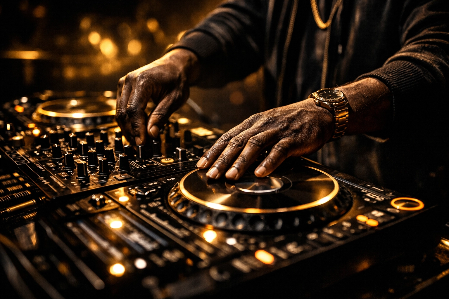 Professional private party DJ mixing music on high-end equipment for a seamless experience.