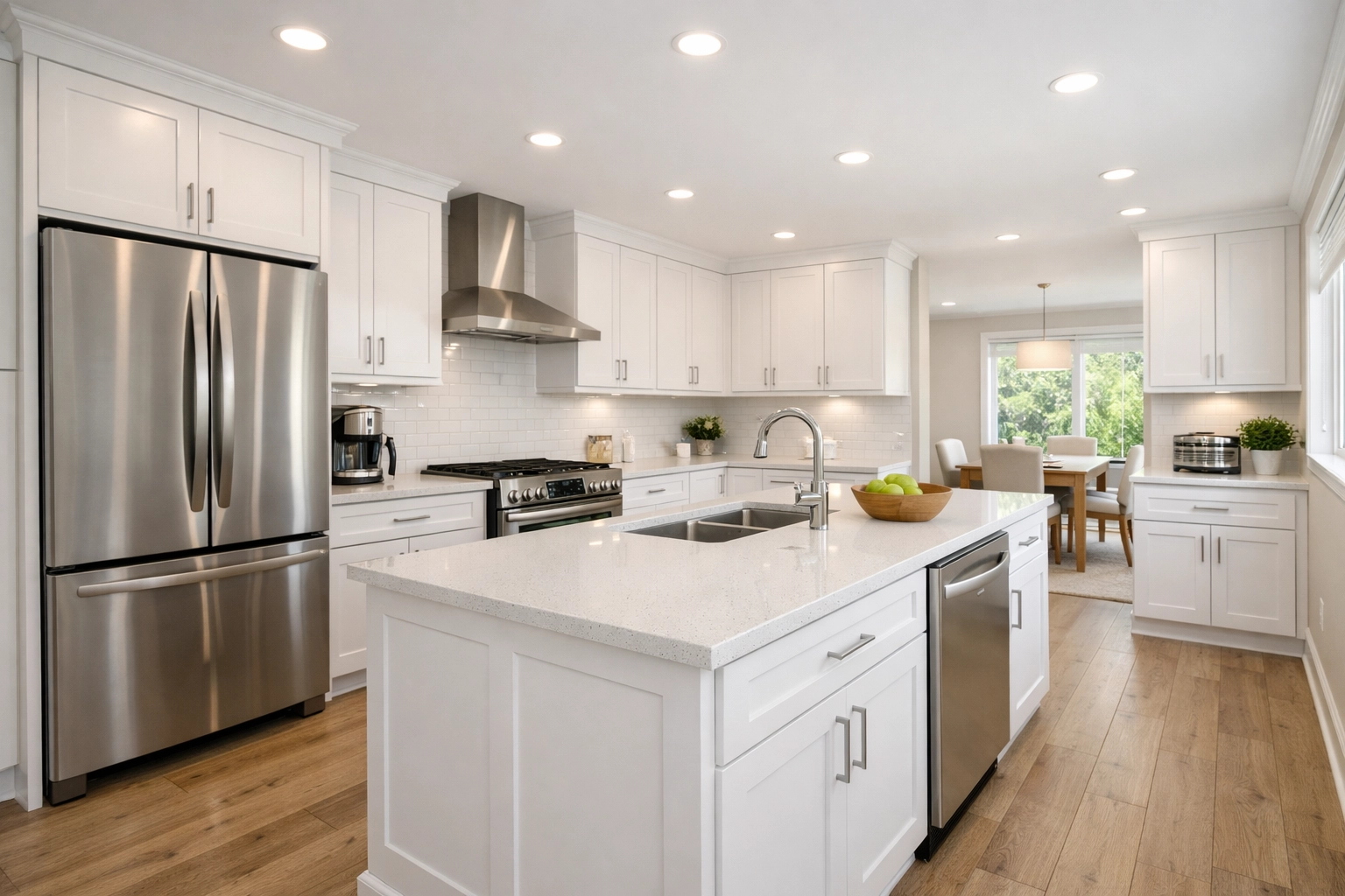 Bright shared kitchen in Raleigh professional housing