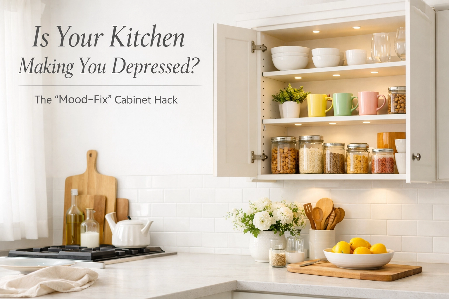 [HERO] Is Your Kitchen Making You Depressed? The "Mood-Fix" Cabinet Hack