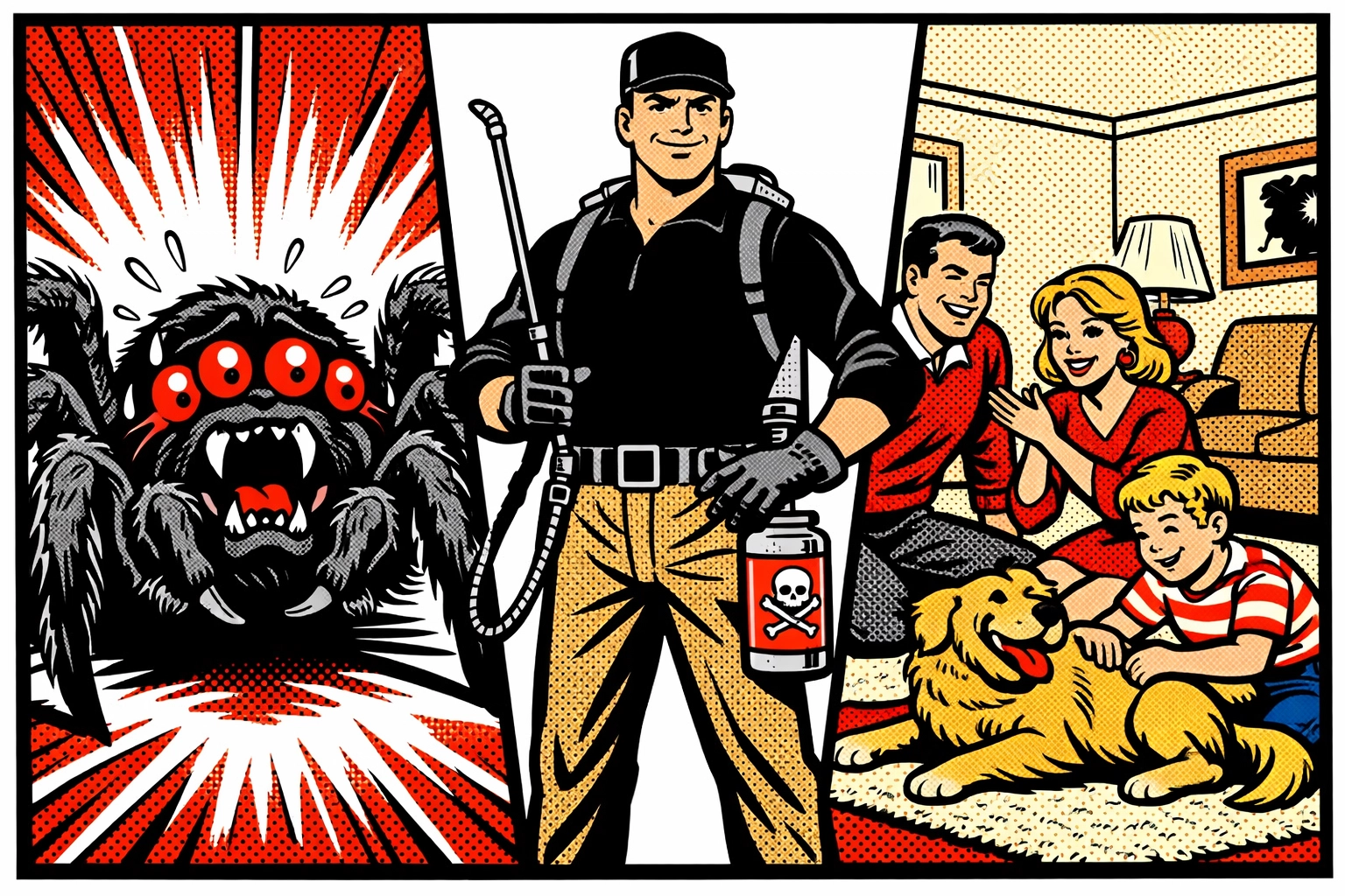 Family and pet-friendly pest control service keeping spring pests out of your home.