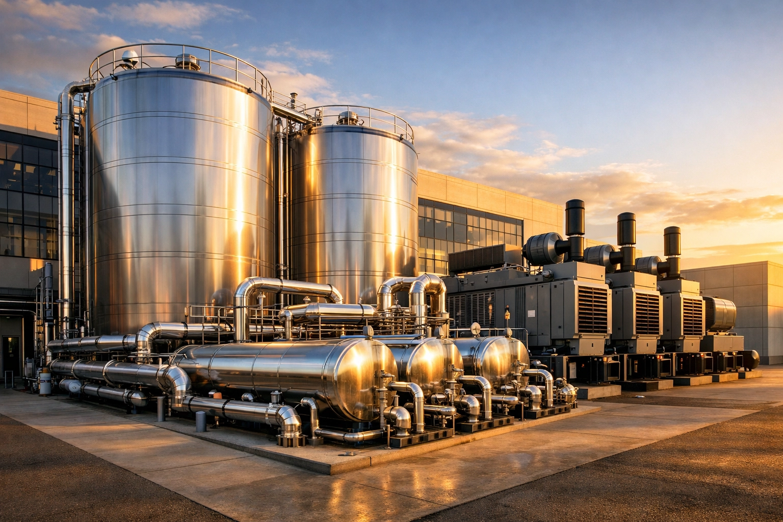 Data Center Uptime Matters: 5 Reasons Diesel Still Rules for Mission-Critical Reliability 1 Industrial diesel fuel storage tanks providing long-term backup power for a modern data center facility.