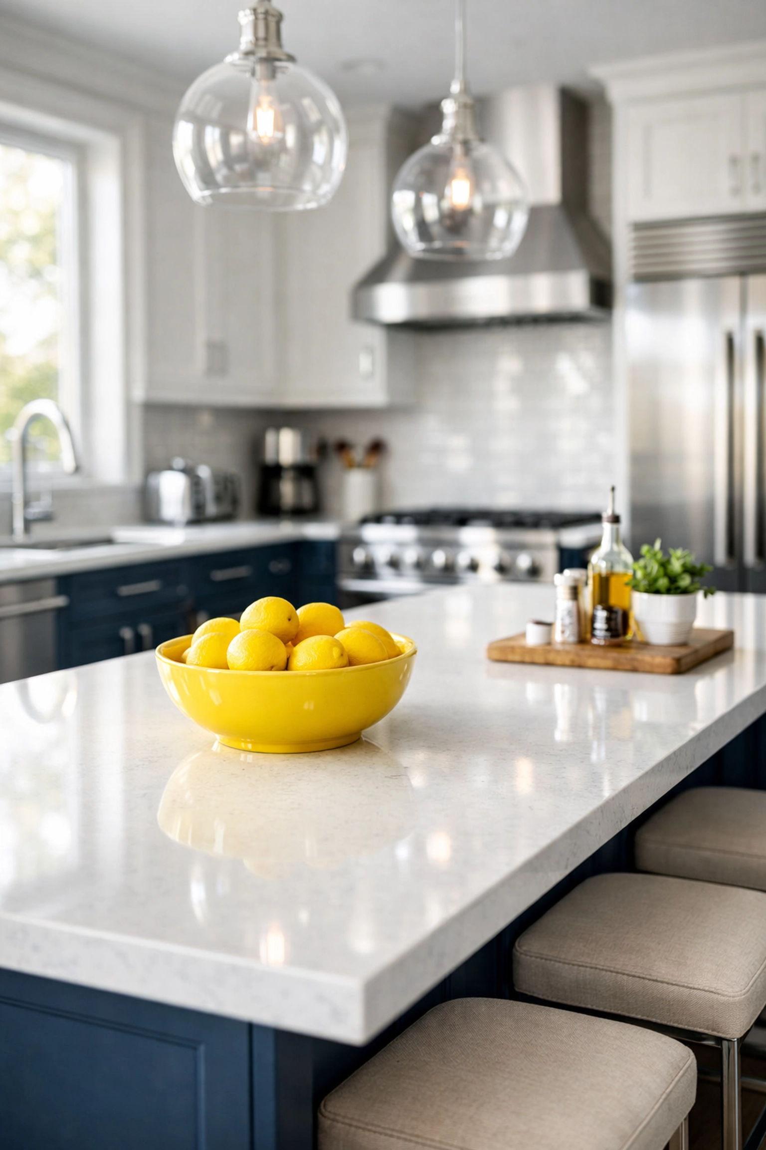 Sparkling clean modern kitchen provided by a professional house cleaning service in Winchester.