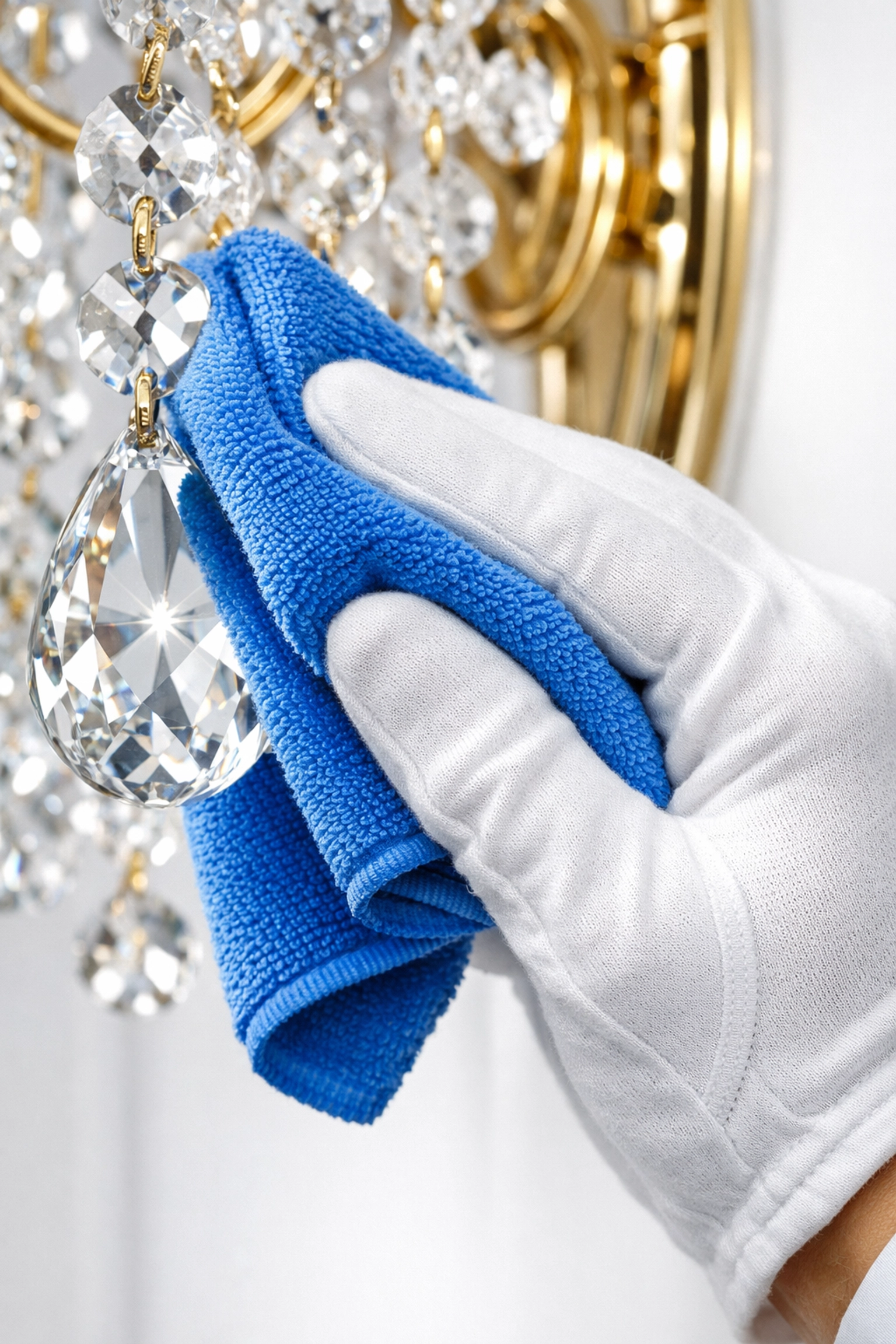 Detail-oriented dusting of high-end home fixtures provided by our bi-weekly house cleaning services.