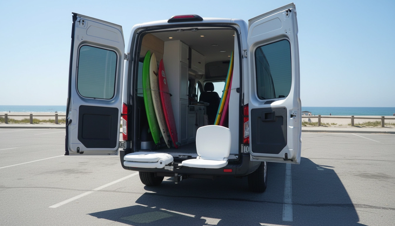 Tailbreaker dual seat system mounted to truck