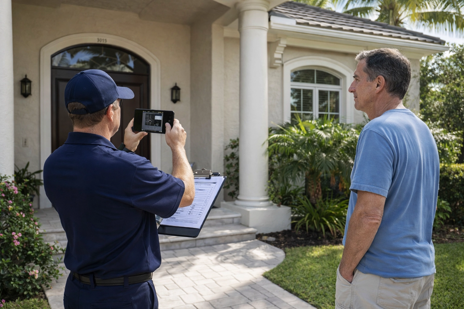 Professional home watch inspector vs neighbor checking Venice FL property