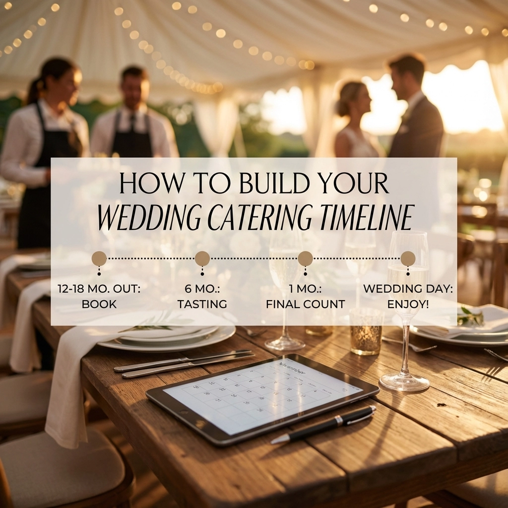 How to Build Your Wedding Catering Timeline: When to Book and What Happens Next