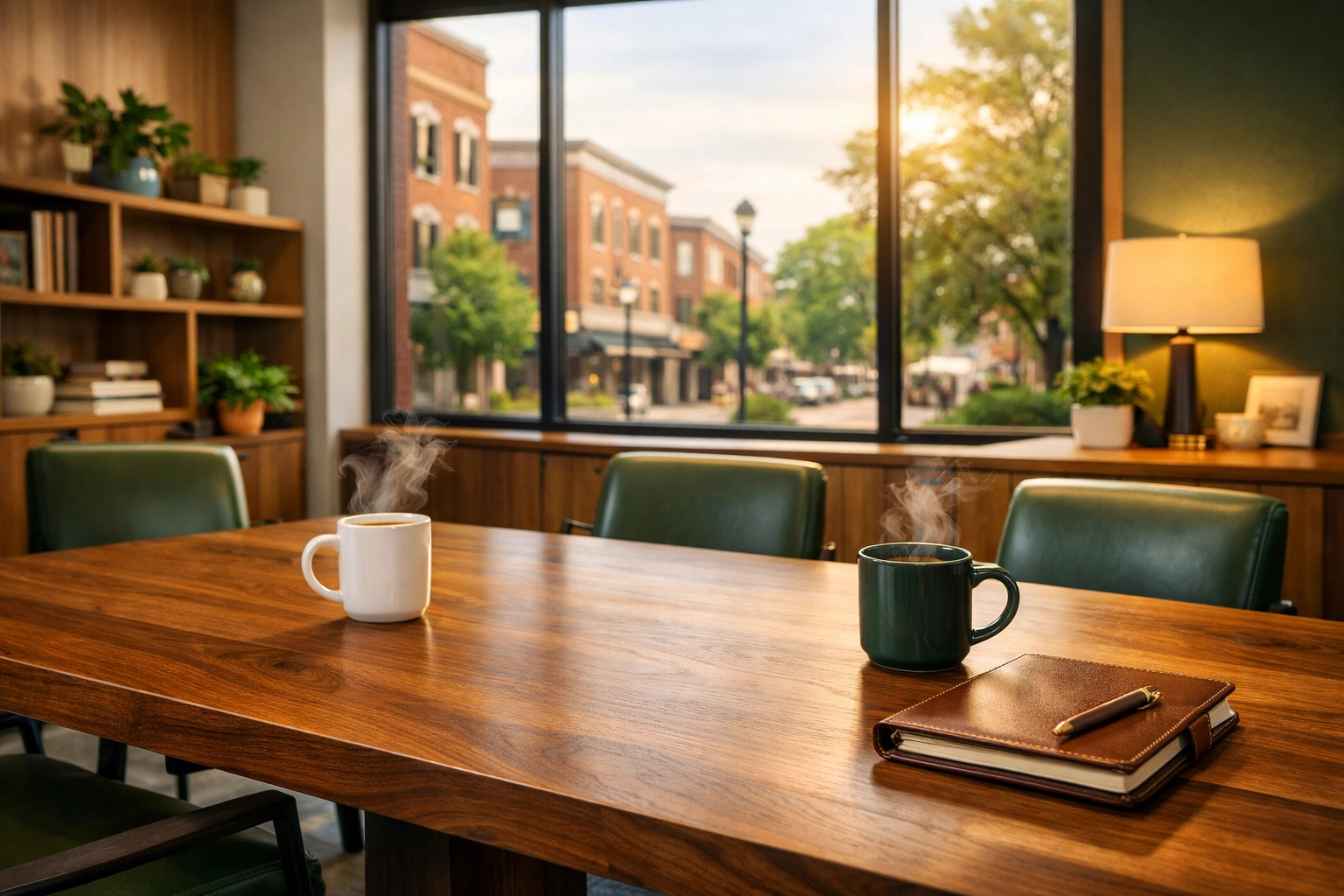 A comfortable West Hartford office space for discussing personalized business insurance solutions with local experts.