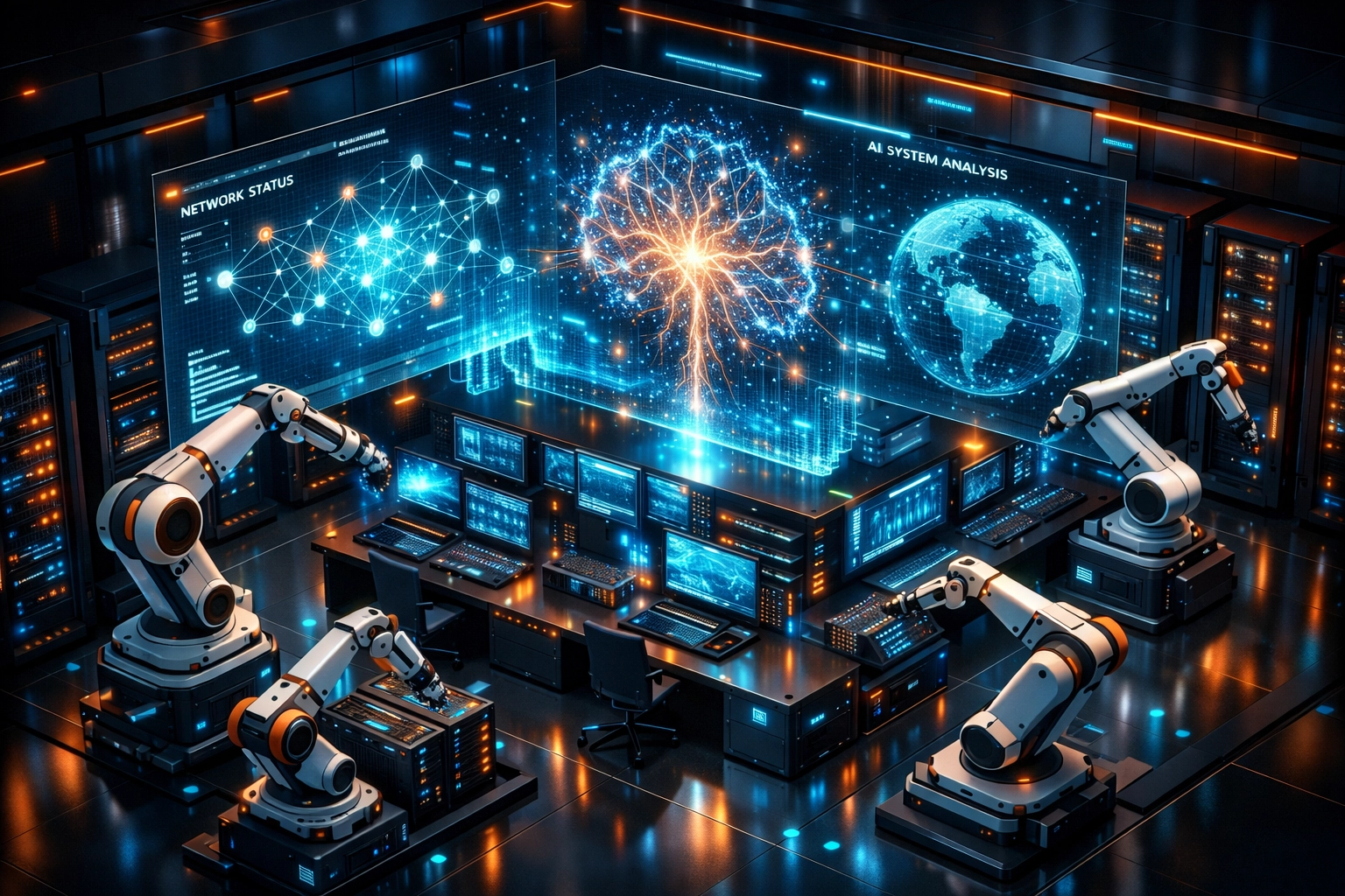 Agentic AI managing ServiceNow ITOM infrastructure with autonomous operations command center