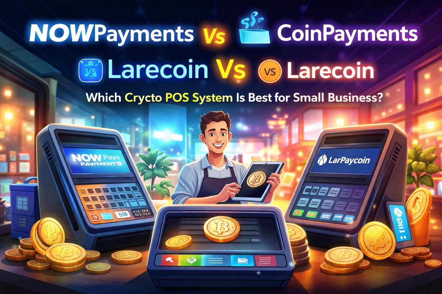 [HERO] NOWPayments Vs CoinPayments Vs Larecoin: Which Crypto POS System Is Best for Small Business?