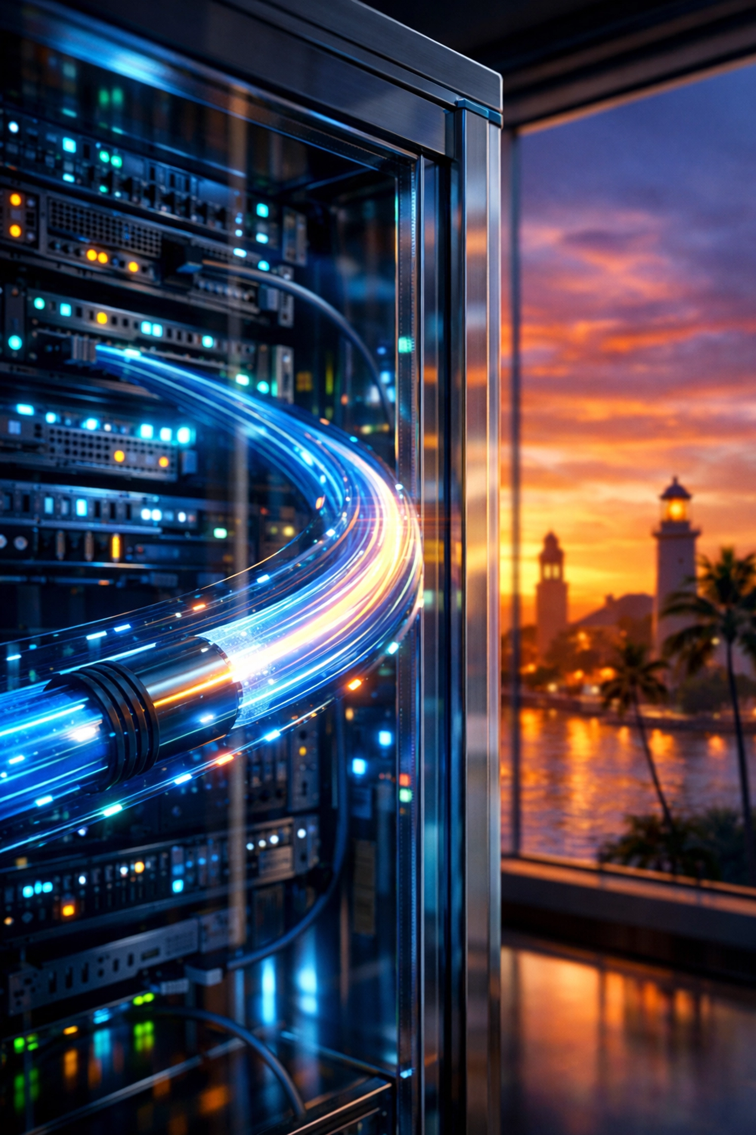 High-speed server hardware in Venice FL providing fast website load times for local business SEO.