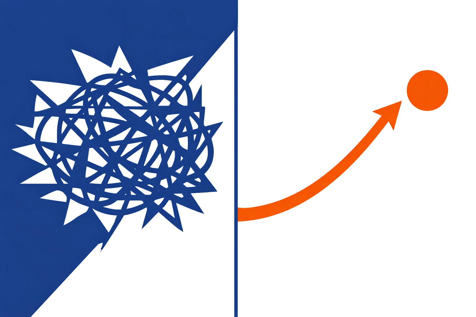 Comparing high-friction B2B documentation to a seamless customer education experience with bold vector art. Comparing high-friction B2B documentation to a seamless customer education experience with bold vector art.